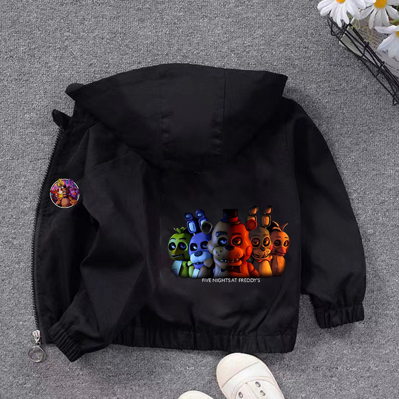Running Gear Kids - Fnafs Kapüşonlu Ceket Erkek Kız Beş
