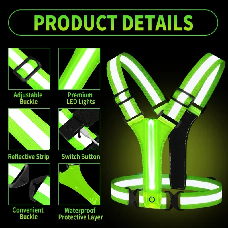 LED Yansıtıcı Yelek Koşu Ekipm - Running Gear Lights incelemesi ve fiyatı